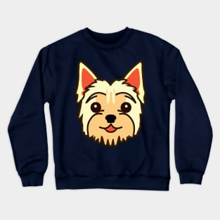 Little Yorkshire Terrier Dog Lover Yorkie Retro Crewneck Sweatshirt